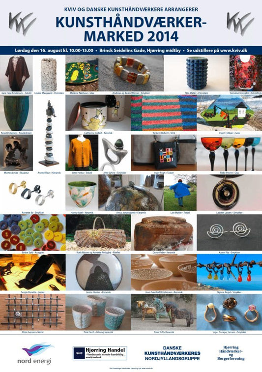 Invitation til Kunsthåndværkermarked 2014