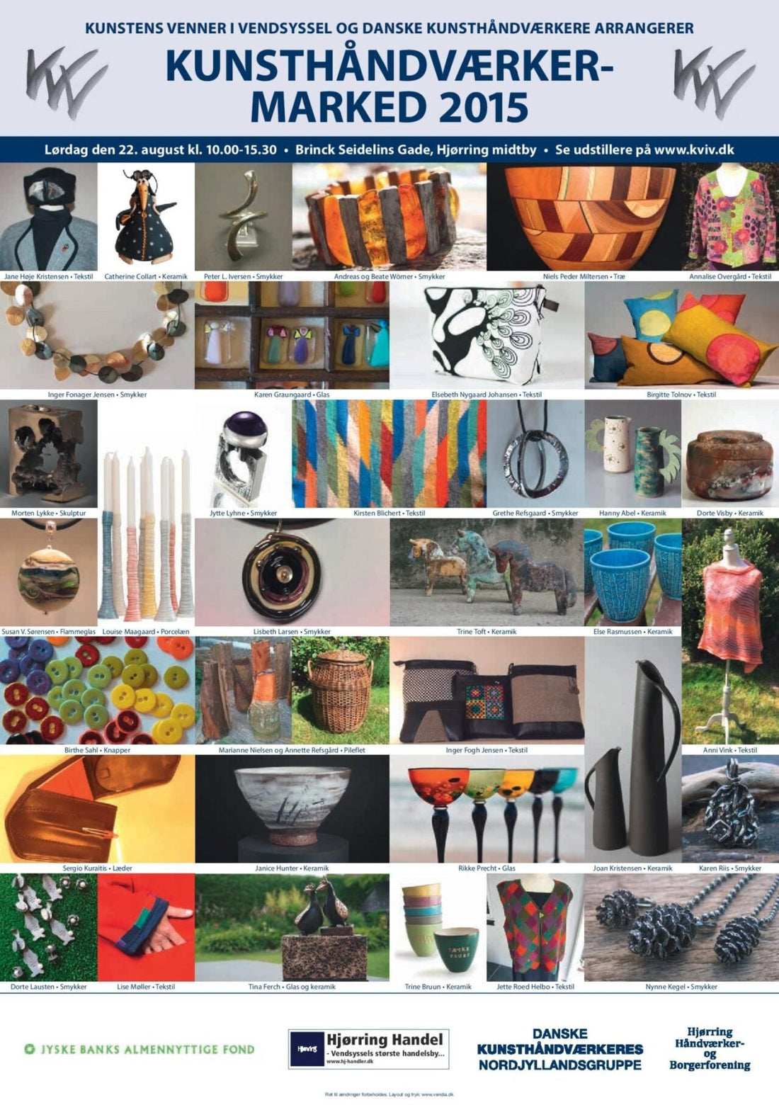 Invitation til Kunsthåndværkermarked 2015